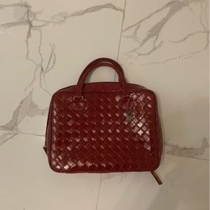 Red maroon Cross leather purse